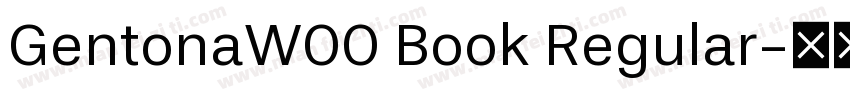 GentonaW00 Book Regular字体转换